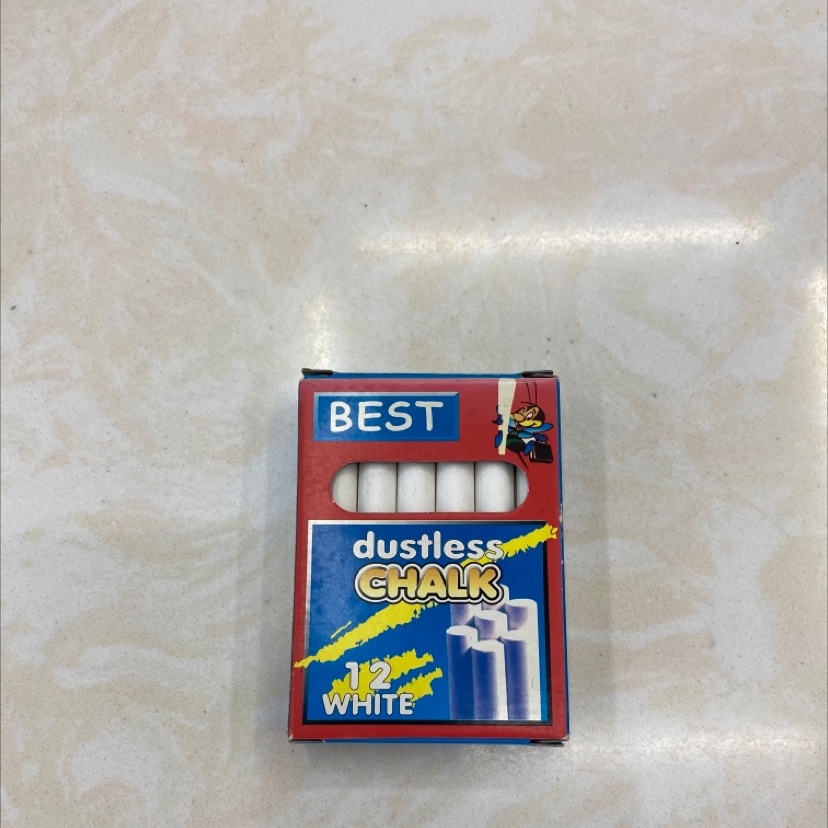 （12支）平口白色粉笔