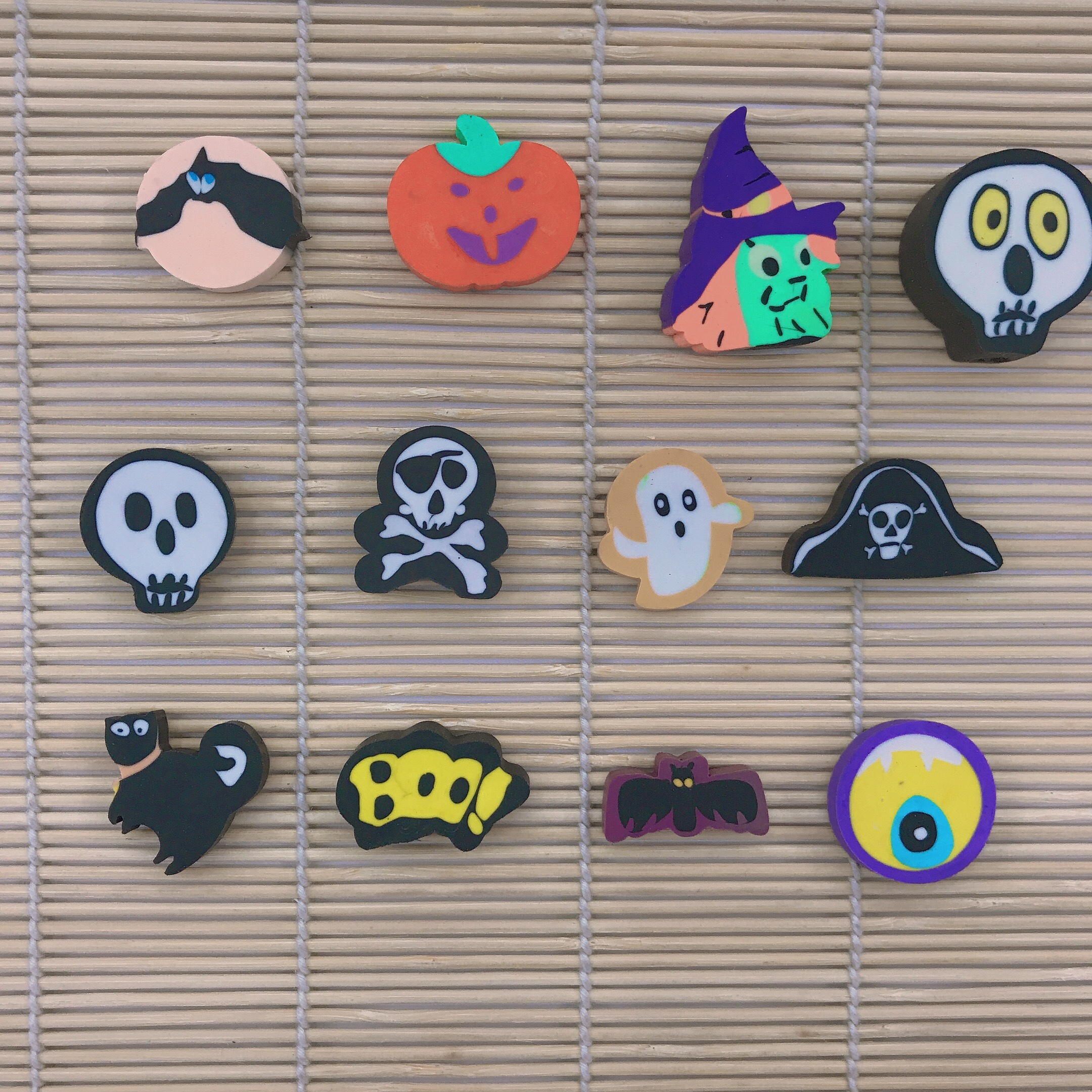 万圣节多色挤出环保橡皮擦 款式多 大小厚薄都可以定制散装包装详情4