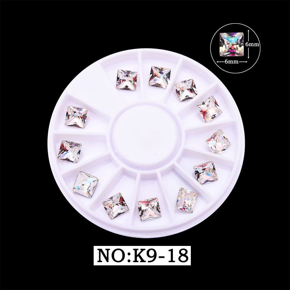 Nail art accessories: Irregular-shaped diamond flat-bottom mixed set, popular online bestseller AB color champagne color super shiny water diamond Japanese nail art 455 detail image 1