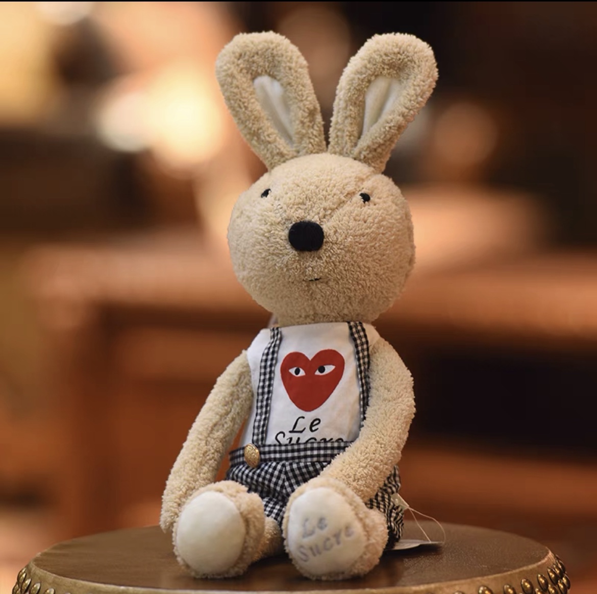 Cute bunny doll plush toy Bunny doll baby soothing doll couple Bunny girl birthday gift 40