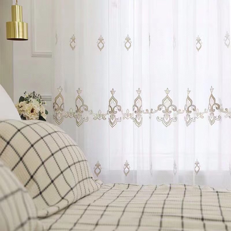 Modern light luxury and simple European style window screens details Picture