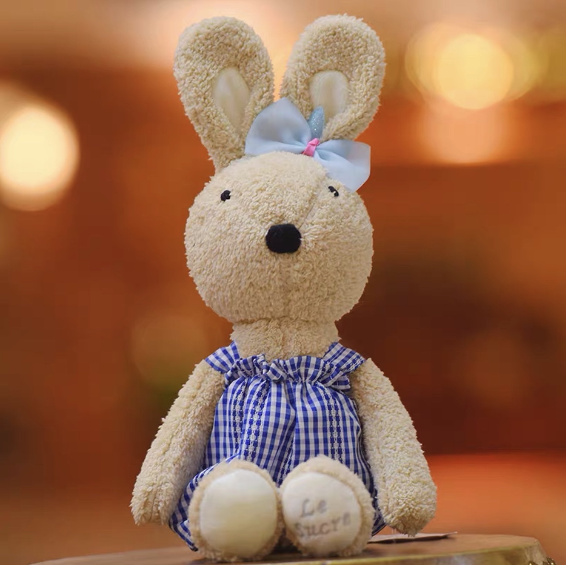 Cute bunny doll plush toy Bunny doll baby comfort doll couple Bunny girl birthday gift 49