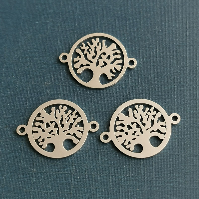Amazon explosive accessories diy bracelet necklace connector Titanium steel life tree earrings accessories