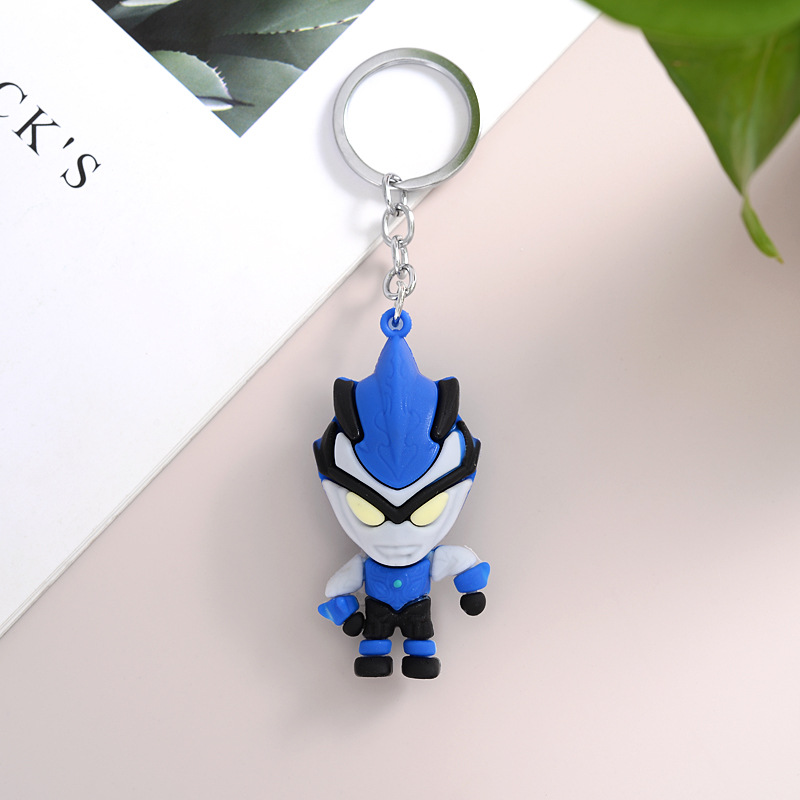 FLY677 new Ultraman cartoon key chain Deca car key chain pendant cartoon character pendant manufacturers straight batch