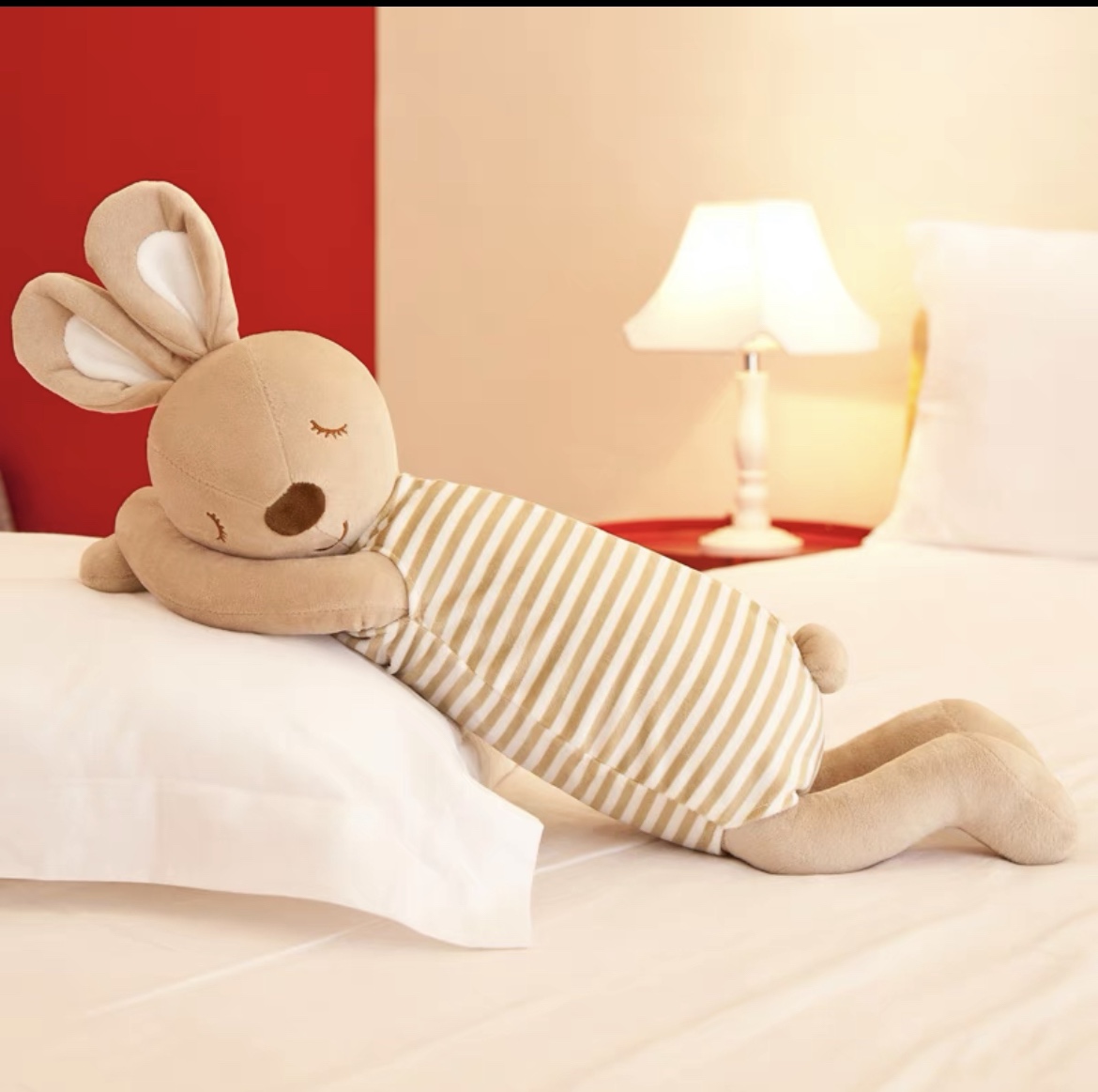 Soothing rabbit doll Plush toy Rabbit doll doll cute children baby throw pillow girl male 63