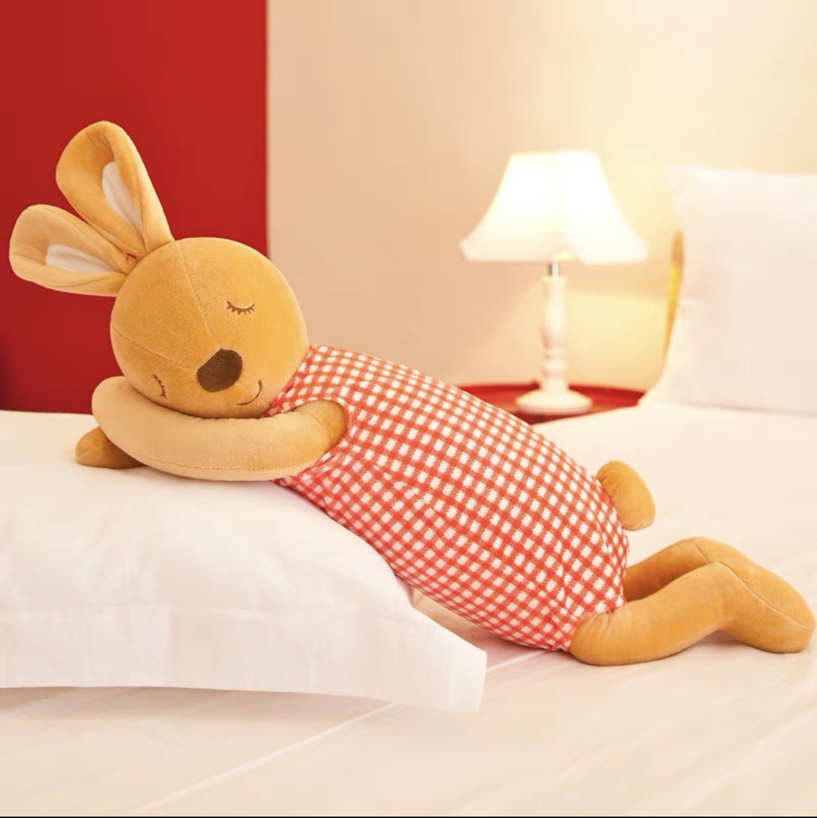 Soothing rabbit doll Plush toy Rabbit doll doll cute children baby throw pillow girl male 65