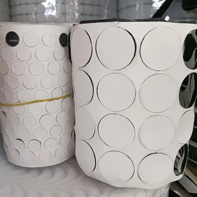 Double-Sided Tape Back Adhesive Back Paper Velcro Tape Buckle Punch Round Round Punch Circle Square Various Shapes