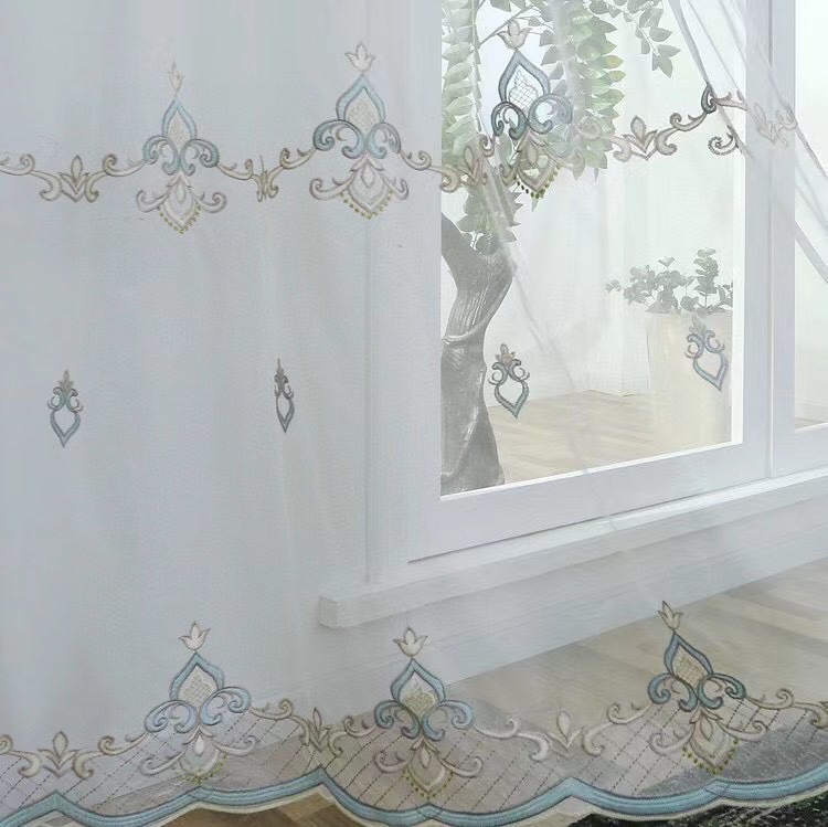 Modern light luxury and simple European style window screens detail image 2