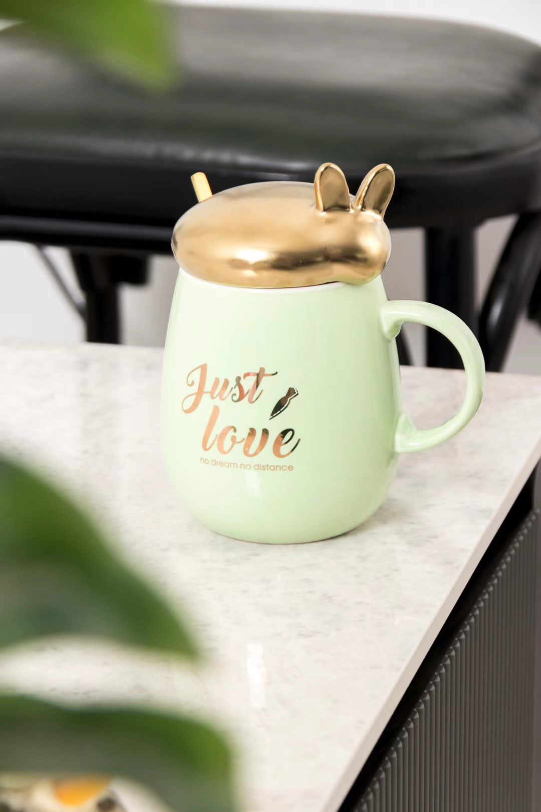 Internet-famous home macaron ceramic coffee cups, spoons, water cups and trendy Korean-style mugs details Picture