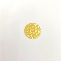 Hollow disc flat one hole embossed pattern