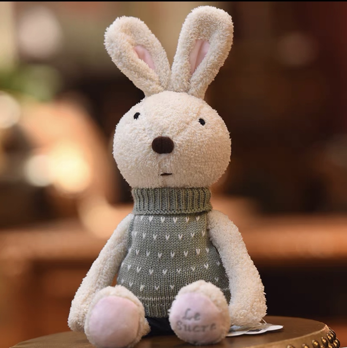 Cute bunny doll plush toy Bunny doll baby soothing doll couple Bunny girl birthday gift 43