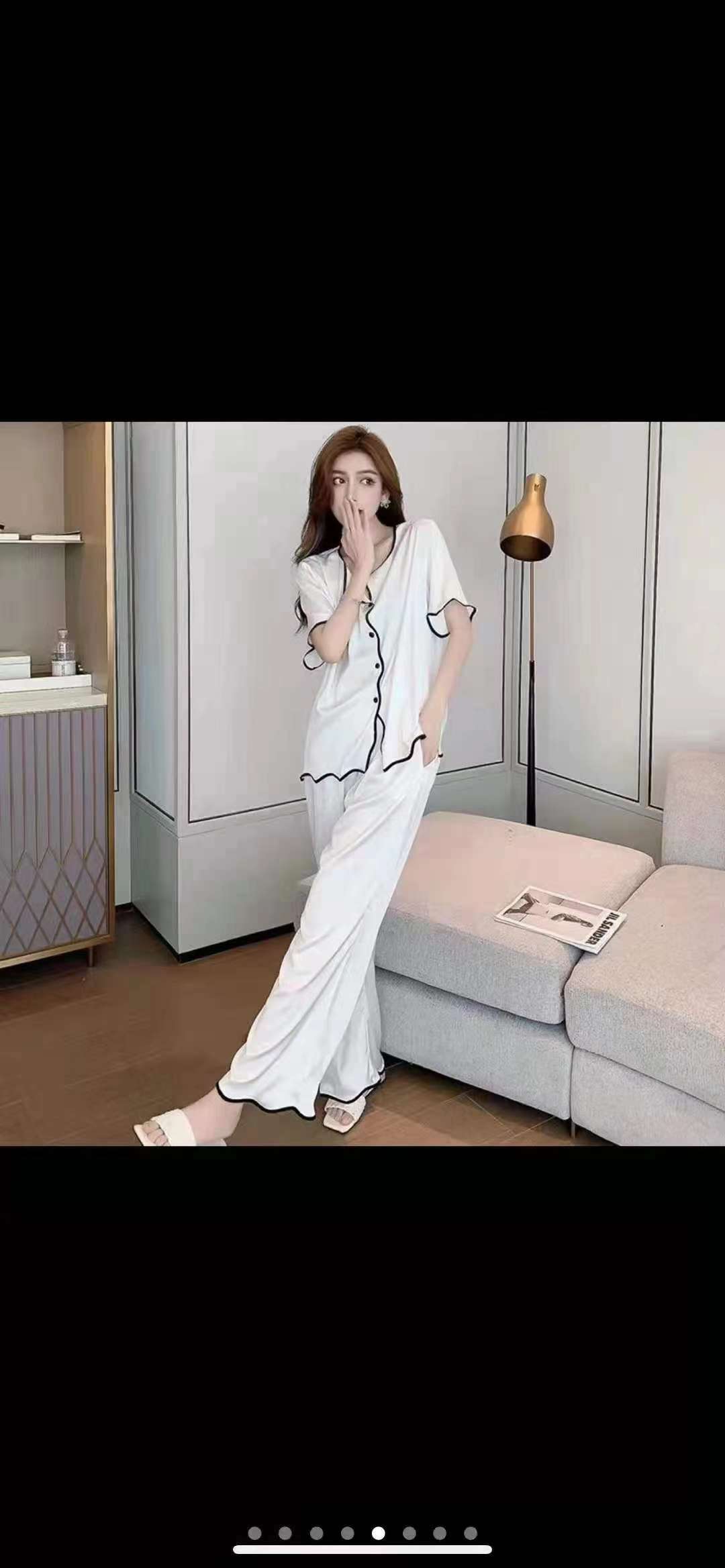 女士家居服实物图