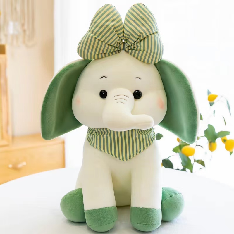 Dreamy plush toy big bow tie elephant 45 cm cute plush pillow plush toy Specification image