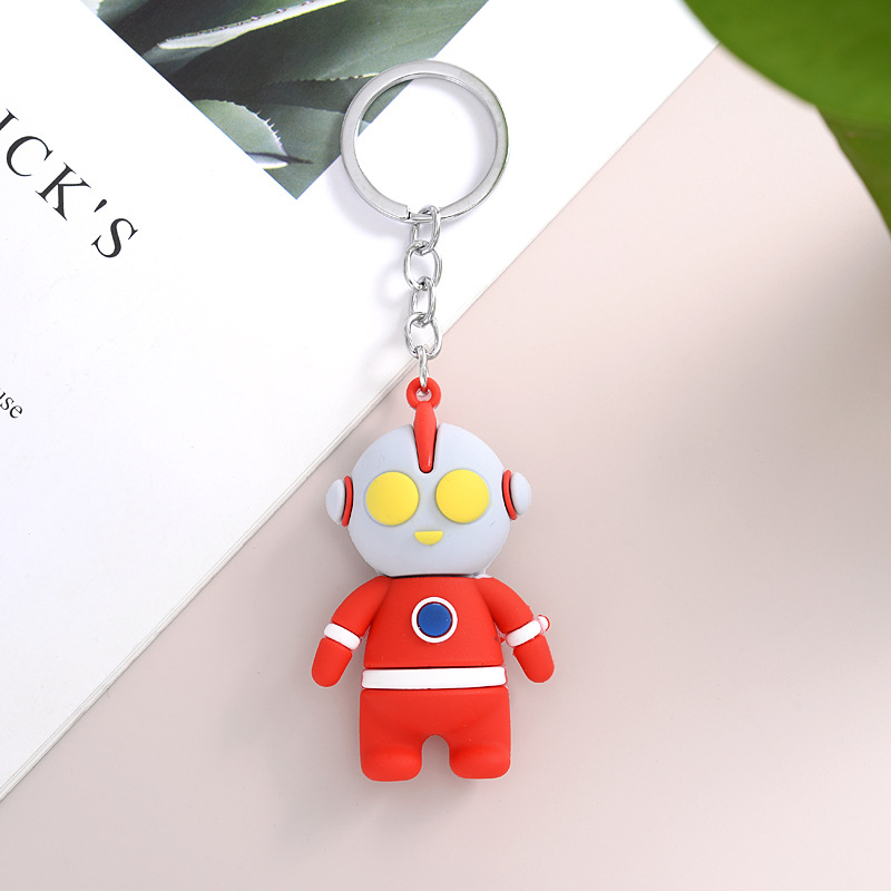 FLY669 new Ultraman cartoon key chain Deca car key chain pendant cartoon character pendant manufacturers straight batch