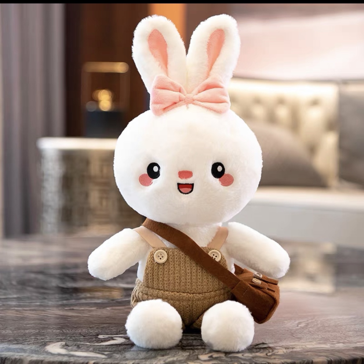 Cute rabbit doll plush toy cartoon small White rabbit doll girl girl birthday gift 56