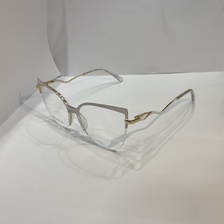 眼镜女款金属白色 多色可选Glasses female metallic white Multicolor option