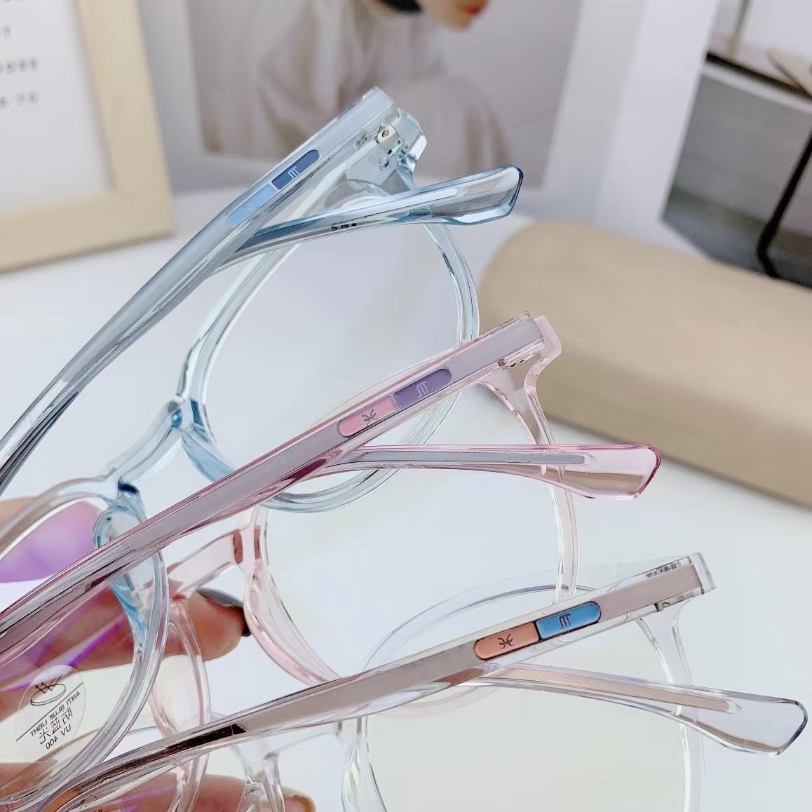 防蓝光辐射眼镜女韩版潮电脑平面镜可配近视护目眼睛框平光网红款详情图3