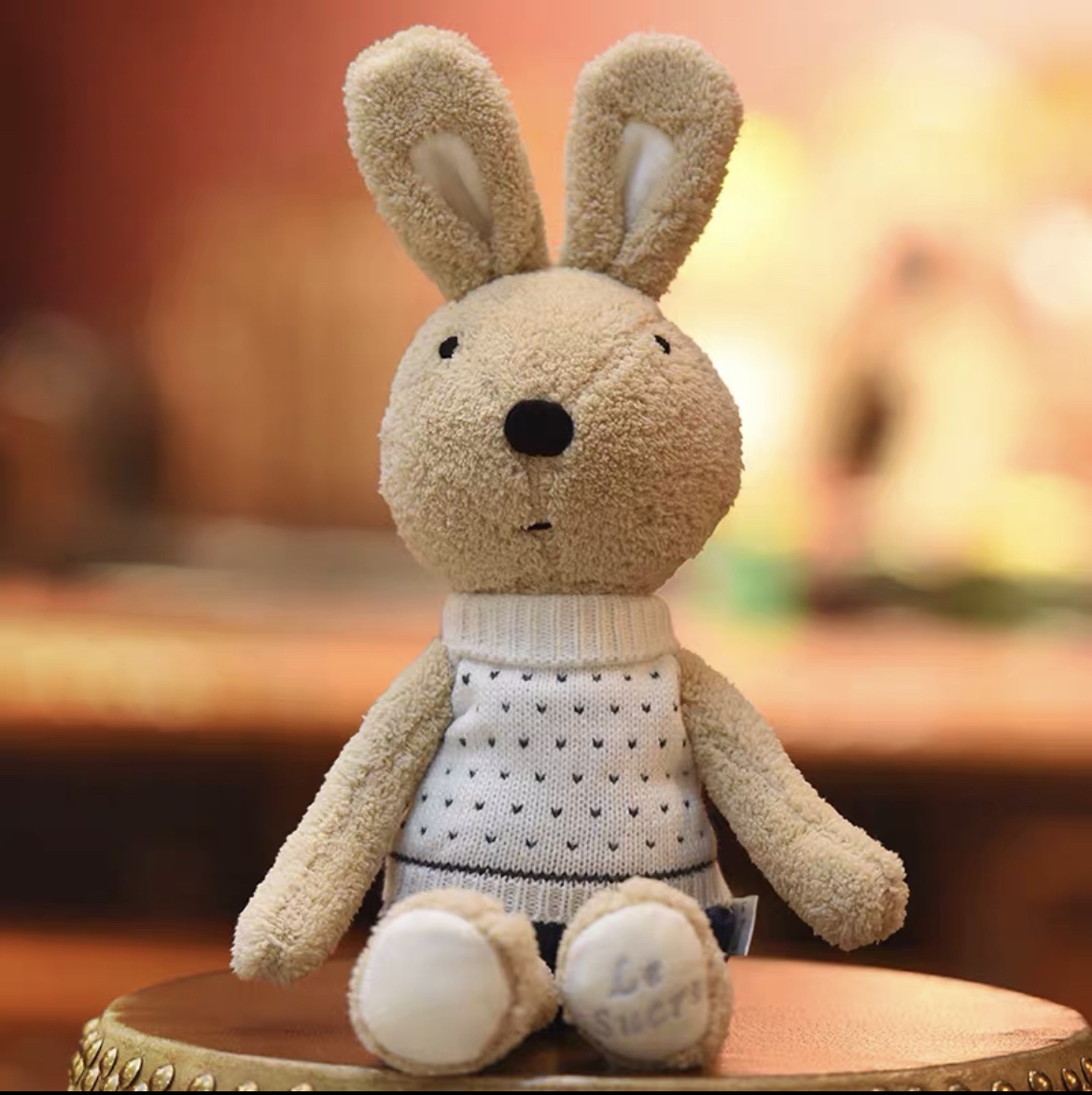 Cute bunny doll plush toy bunny doll baby soothing doll couple Bunny girl birthday gift 46