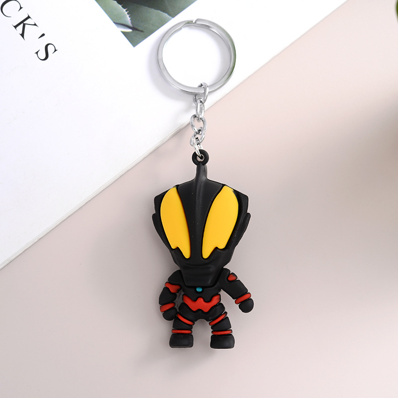 FLY671 new Ultraman cartoon key chain Deca car key chain pendant cartoon character pendant manufacturers straight batch