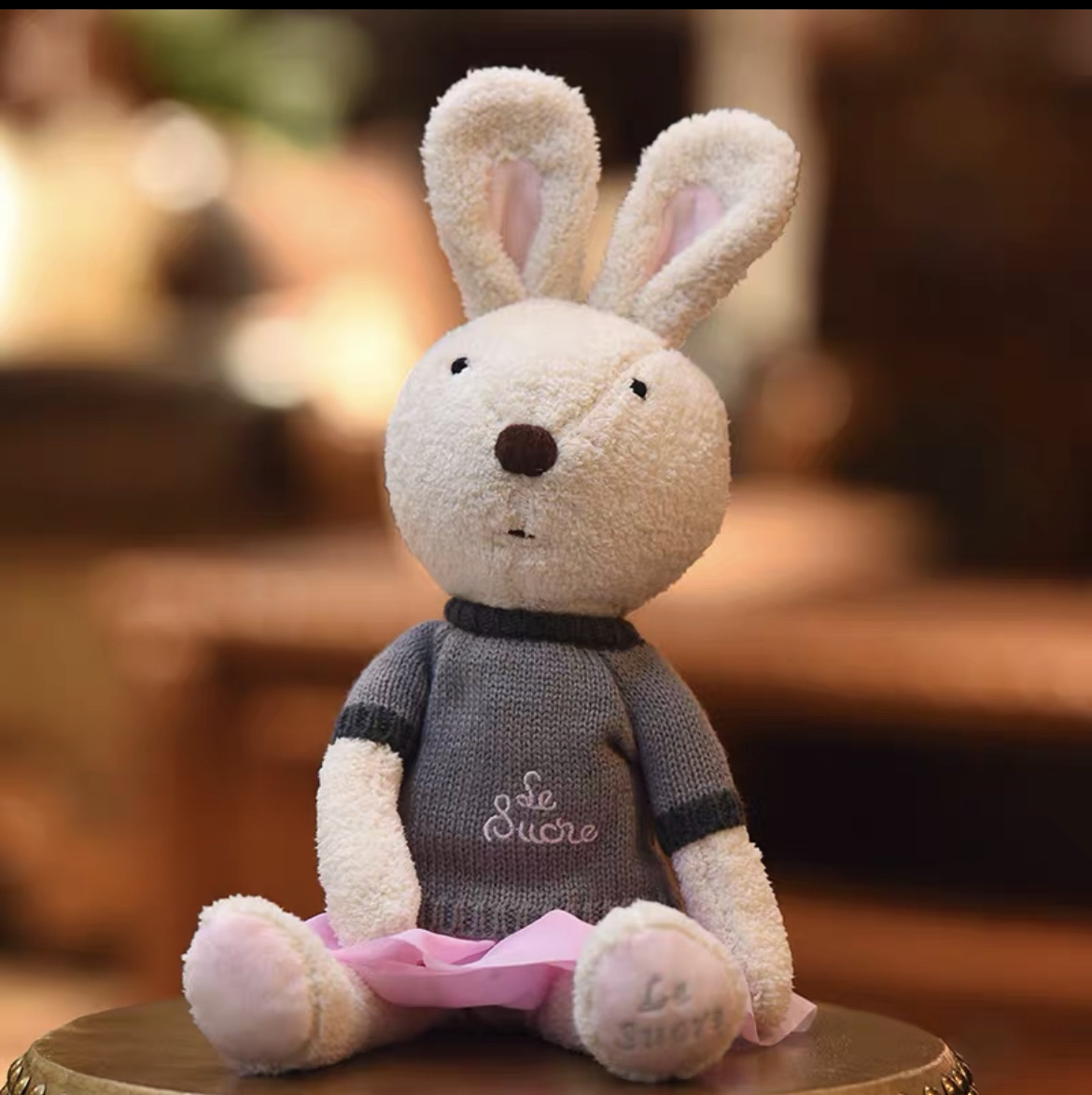 Cute bunny doll plush toy Bunny doll baby soothing doll couple Bunny girl birthday gift 41