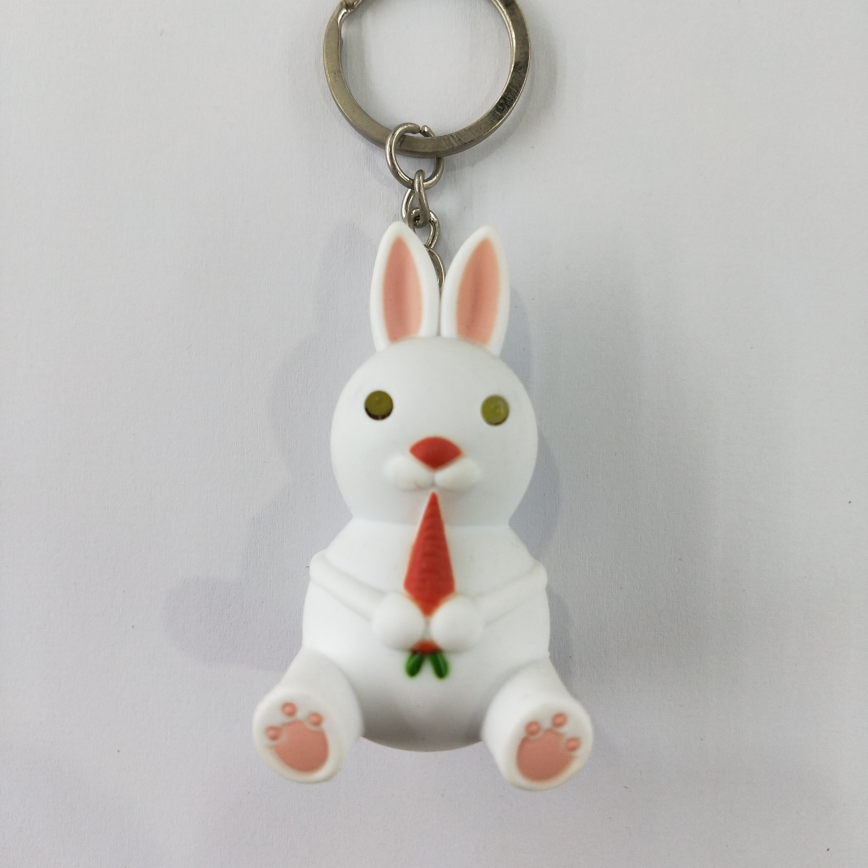 Wholesale of Jianqing No. 1 Rabbit LED Light-emitting and sound-producing Keychain Pendant Accessories 01