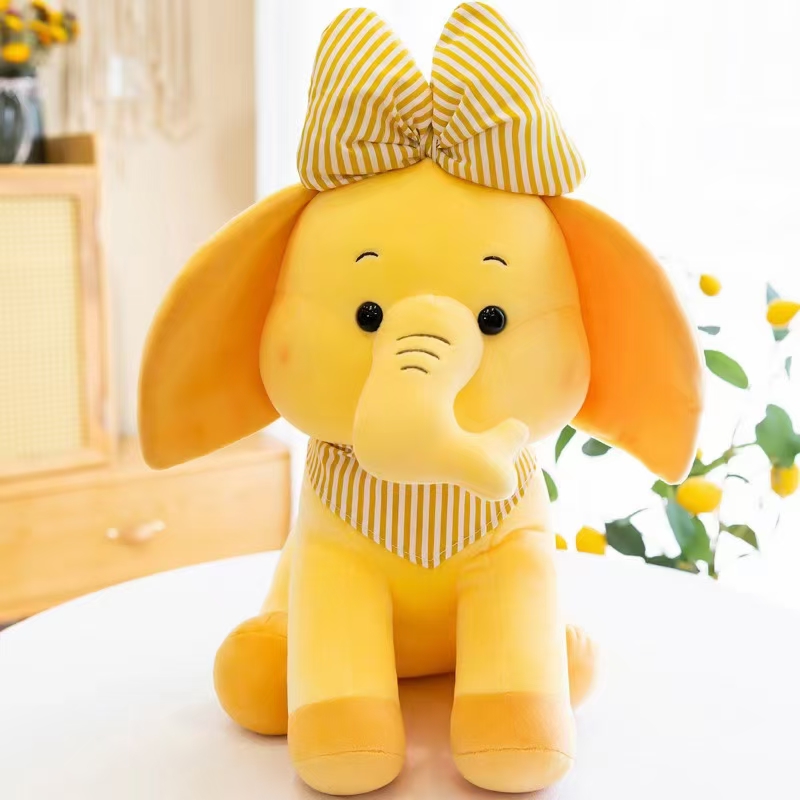Dreamy plush toy big bow tie elephant 45 cm cute plush pillow plush toy Application Scenario