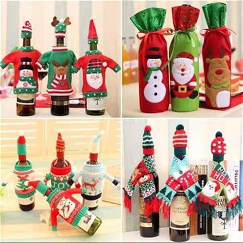New Christmas decorations non-woven cartoon Christmas door hanging item Hotel shopping mall window decoration 161