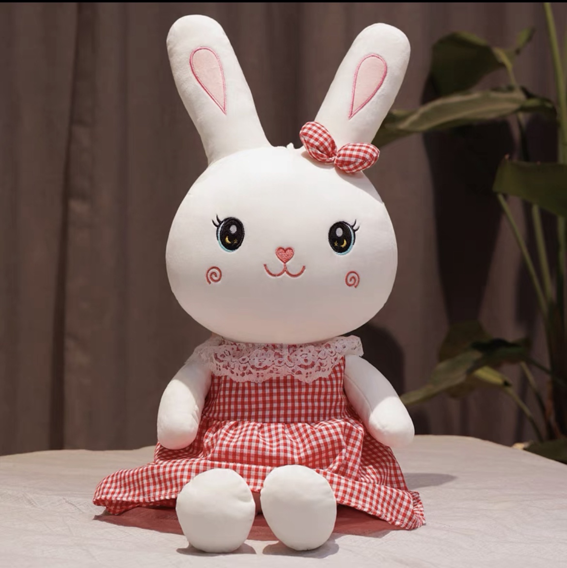 Cute bunny doll children female large Rag Doll child sleeping pillow doll baby soothing plush toy 98