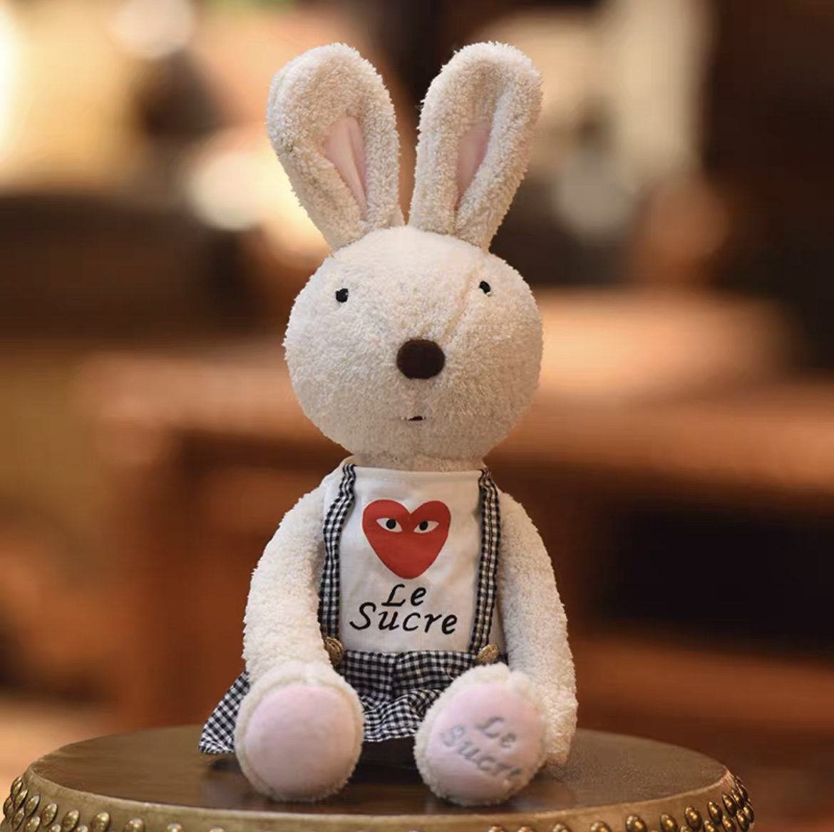 Cute rabbit plush toys, little rabbit dolls, baby soothing dolls, couple rabbit girls, birthday gifts 39 detail image 1