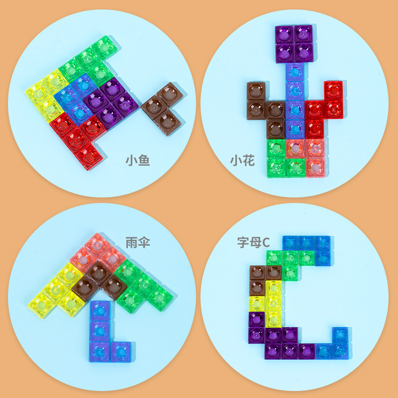 Yiwu Good Goods Cross-border Bestseller 3d Stereoscopic Tetris Interactive Puzzle Board Educational Parent-Child Cross-border Children's Desktop Toy c1-1504 Application Scenario