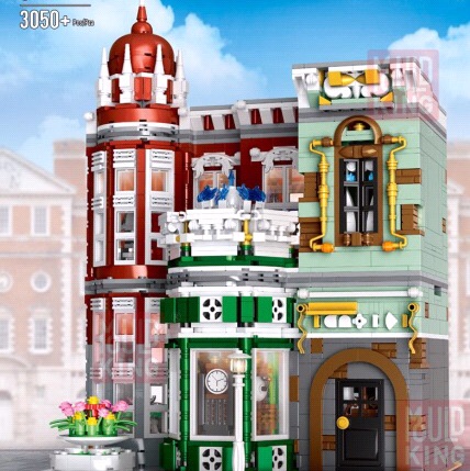 16005 Antique Craft Collection Hall (Complete Set with Upgraded Lighting), 3050 pieces