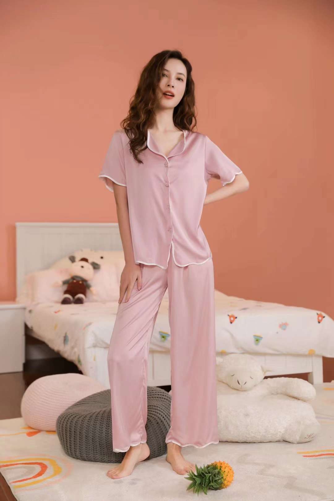 睡衣珊瑚绒夹棉/睡衣女全棉/家居服/睡衣/夹棉睡衣产品图