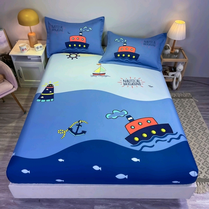 New printed cotton large bed cover 20