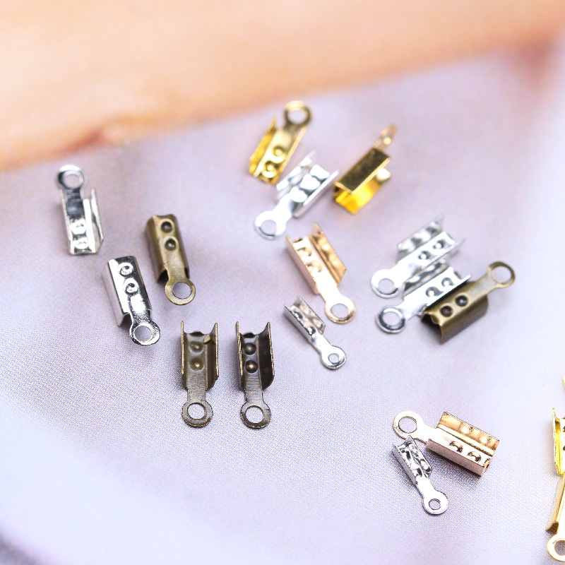 DIY jewelry accessories: Ancient-style gold thread, two-point drill position wrapping wire, small clips, snake bone chain clips, direct supply from the manufacturer details Picture