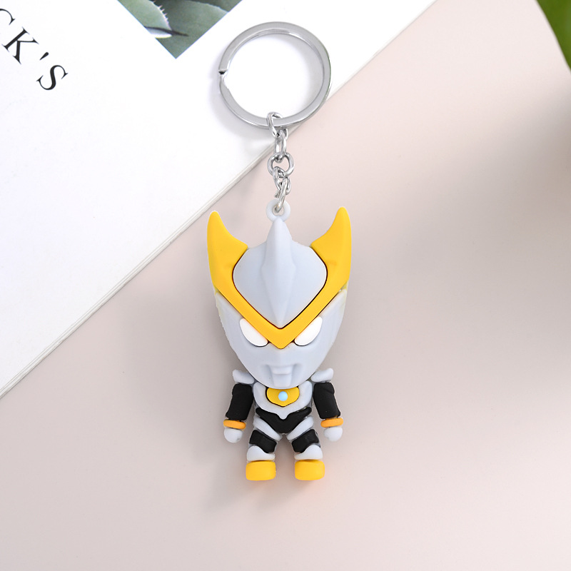 FLY672 new Ultraman cartoon key chain Deca car key chain pendant cartoon character pendant manufacturers straight batch