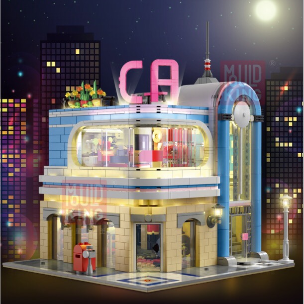 16001 California Restaurant (full set with upgraded lighting), 2078PCS