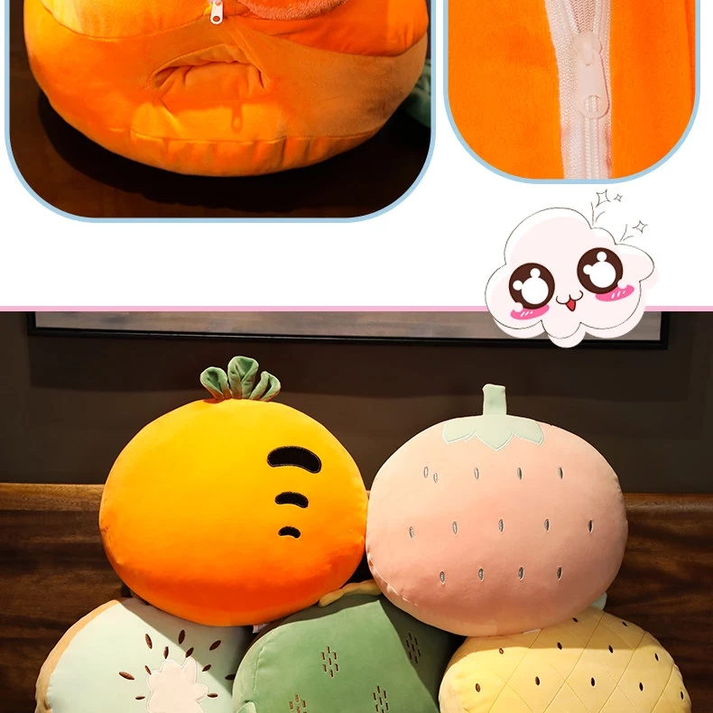 The popular fruit-themed cushion sofa, ins pillow, bay window, living room, and bedside decoration are decorated with cute fruits