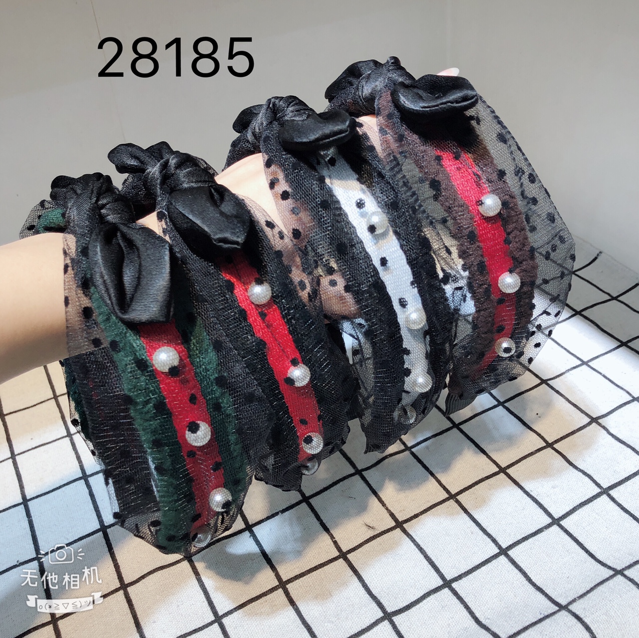 Hot-selling new hair accessories: Fashionable and versatile, simple hair band, elegant hair band, Korean-style hand-knotted fabric hair band, hair band 28185