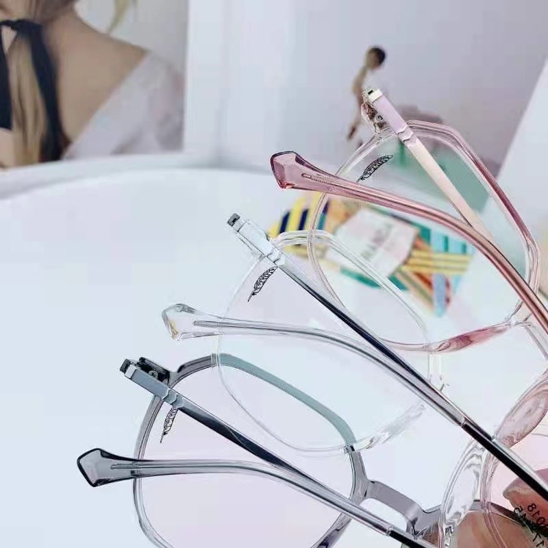 M8018超轻钛近视眼镜女小红书多边形网红素颜圆脸瘦韩版潮金属框架眼镜详情图3