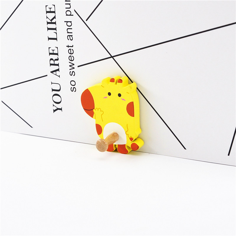 木质卡通粘钩长颈鹿粘钩环保强力无痕粘钩Wooden hook详情图10