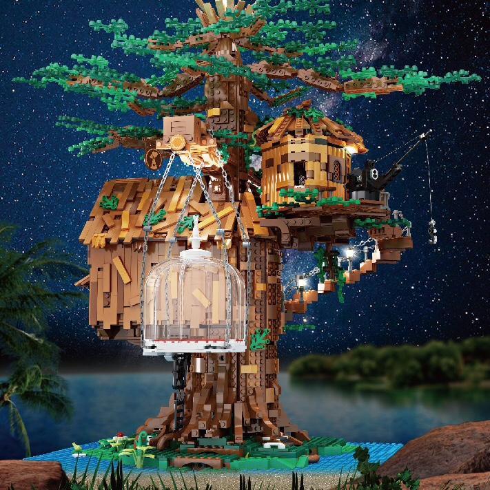 16033 Tree House (complimentary full set of lights), 3958PCS