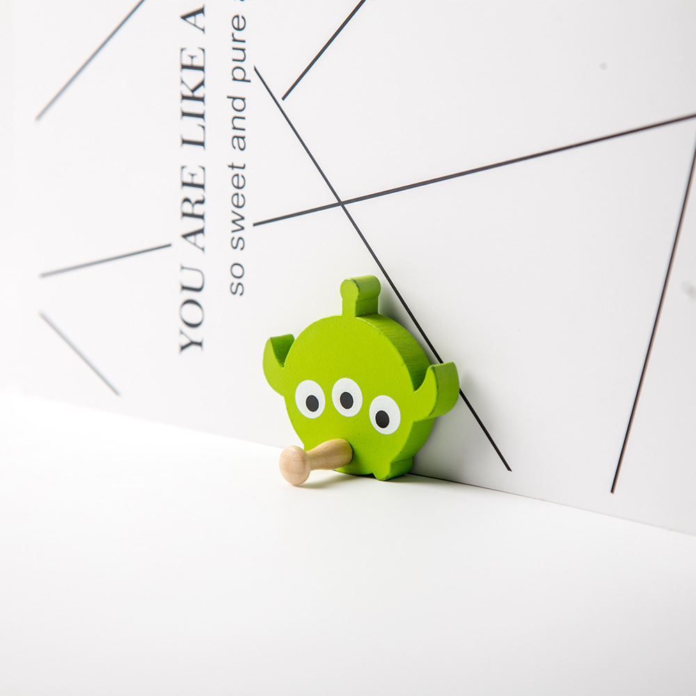 木质卡通粘钩长颈鹿粘钩环保强力无痕粘钩Wooden hook详情图19