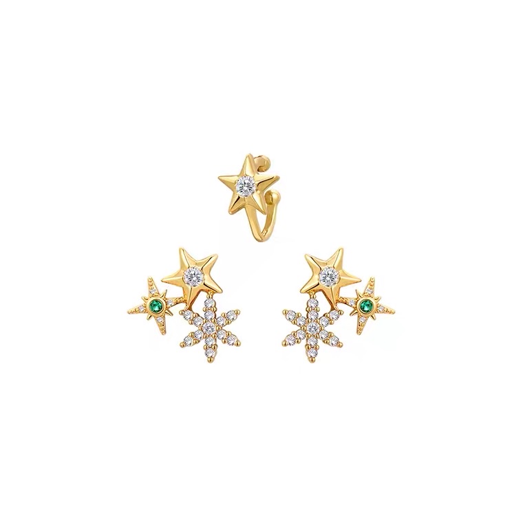 Five-star star ear buckles details Picture