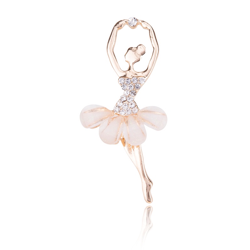 New elegant temperament dancing ballet girl brooch Korea fashion clothing accessories pin corsage fashion