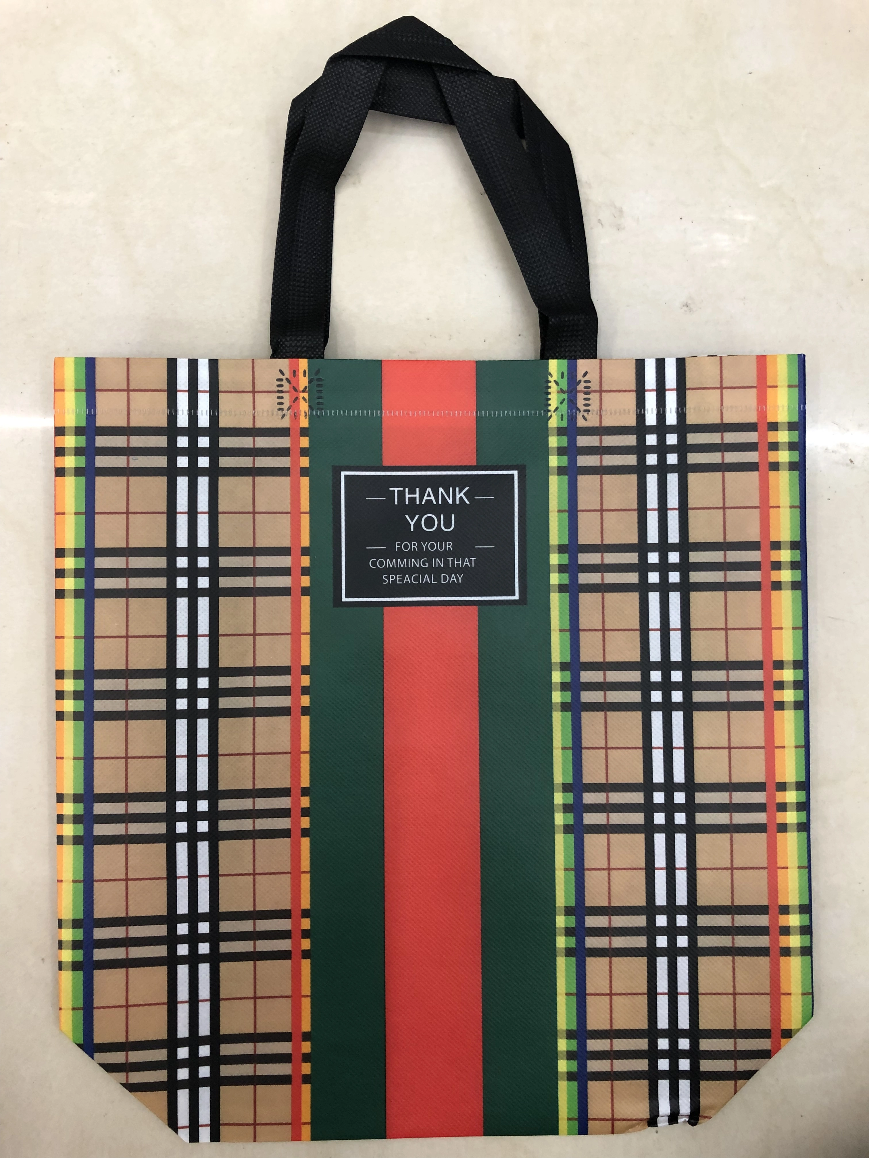 Non-woven fabric handbag, flat pocket, vest bag 12 detail image 7