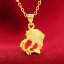 Fish jump Longmen koi sand face pendant