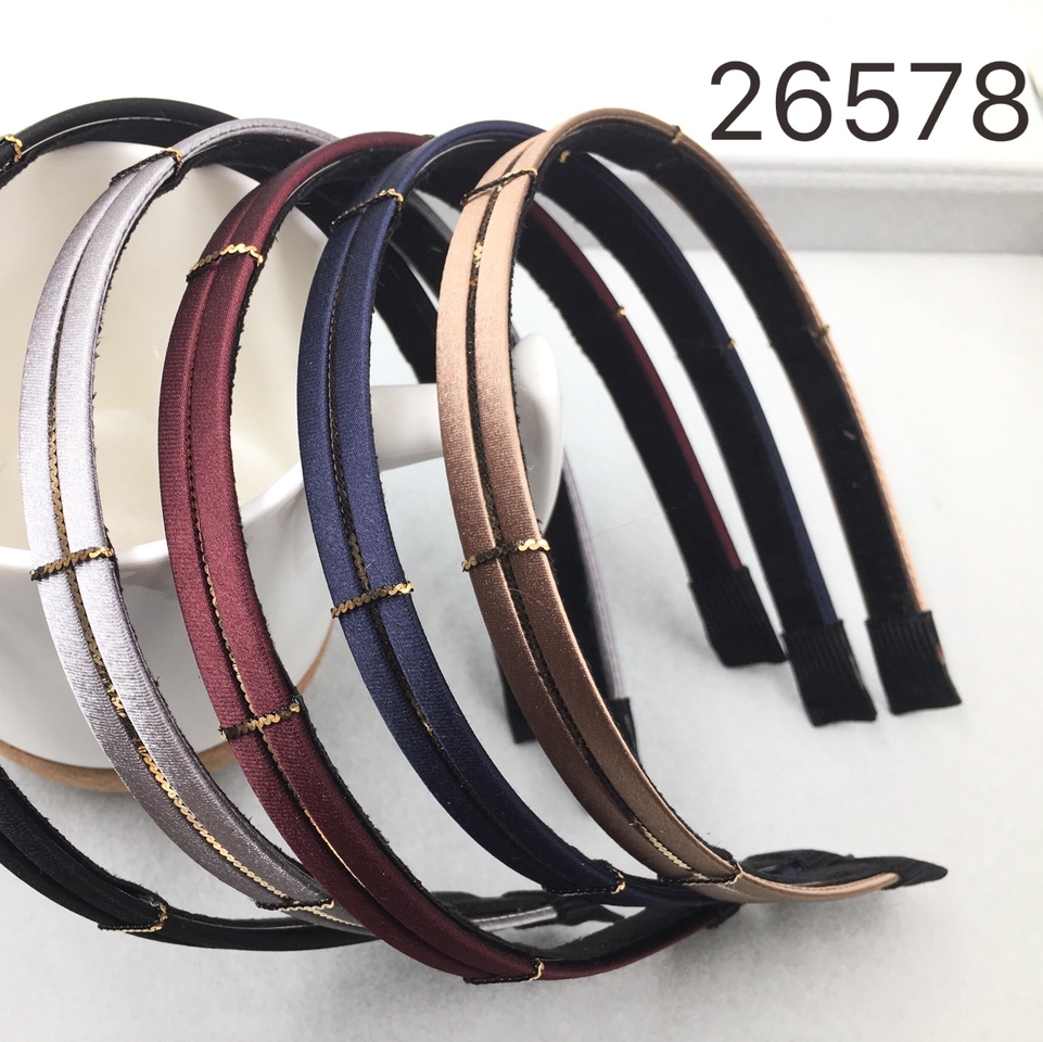 Hot-selling new hair accessories: Fashionable and versatile, simple hair band, elegant hair band, Korean-style hand-knotted fabric hair band, hair band 26578