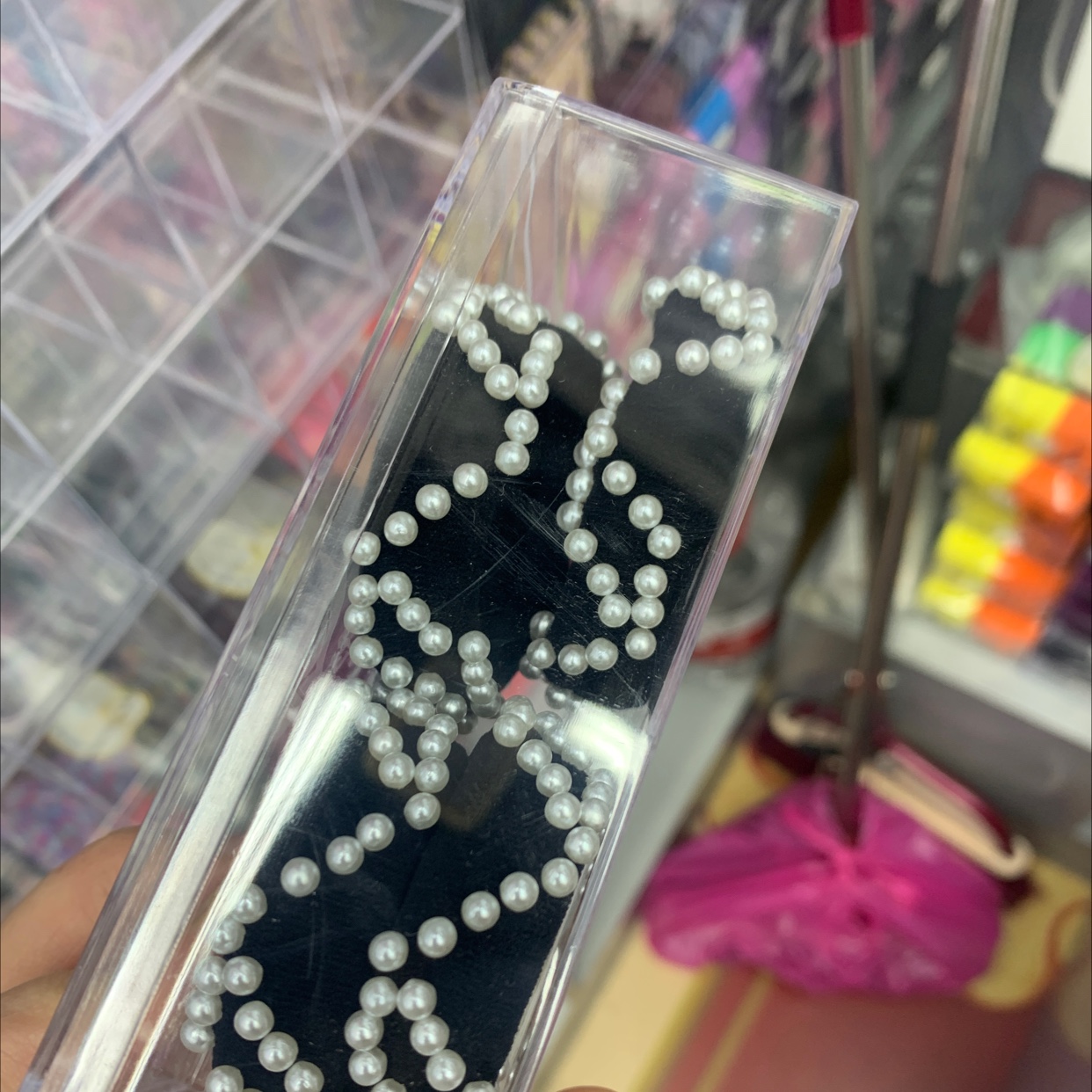 Boxed With Rubber Bands And Pearls