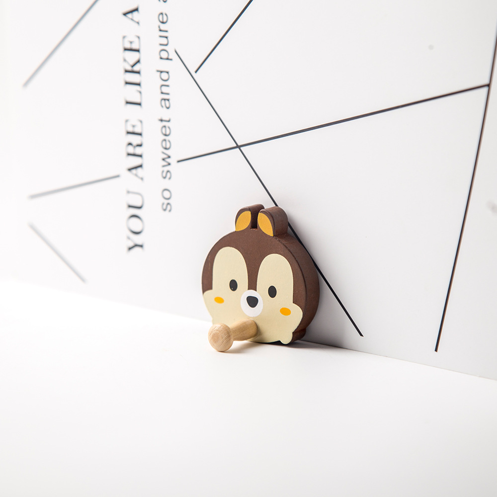 木质卡通粘钩长颈鹿粘钩环保强力无痕粘钩Wooden hook详情图12