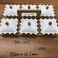 陶瓷沙拉碟六个套装正方形水滴款 带竹木托盘001图
